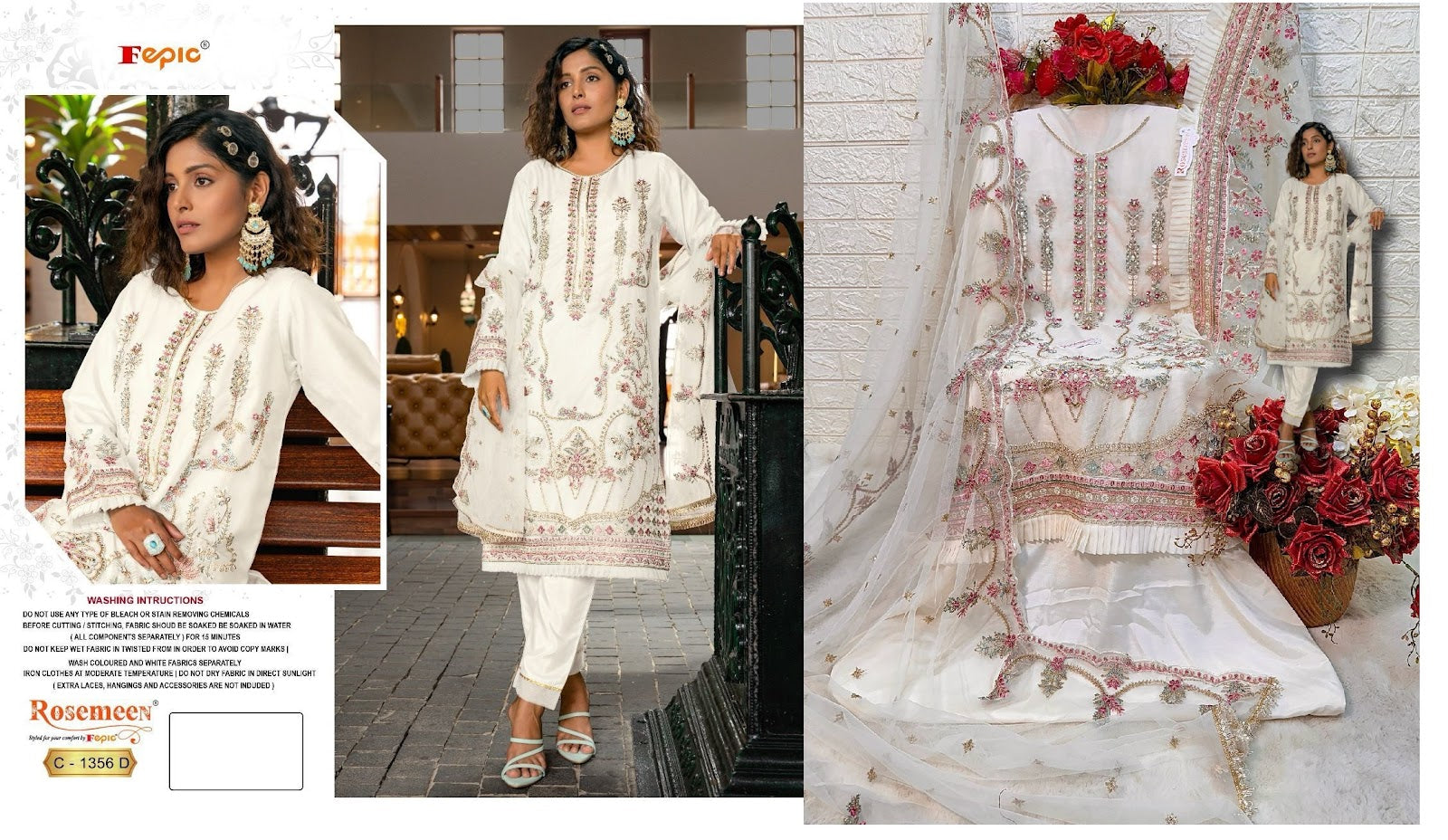 1356-Colors Fepic Organza Pakistani Salwar Suits