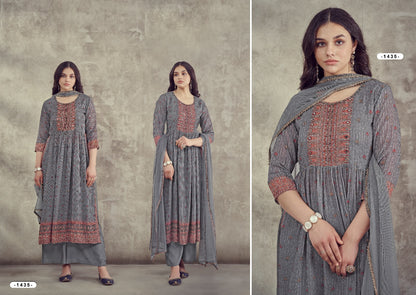 1435-1436 Afsana Georgette Readymade Plazzo Style Suits
