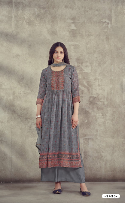 1435-1436 Afsana Georgette Readymade Plazzo Style Suits