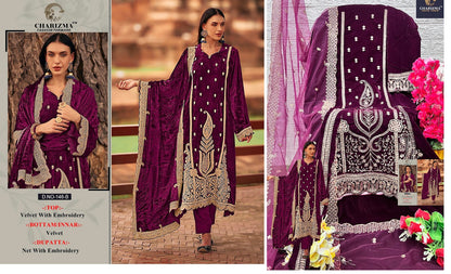 146 Charizma Designer Velvet Suits