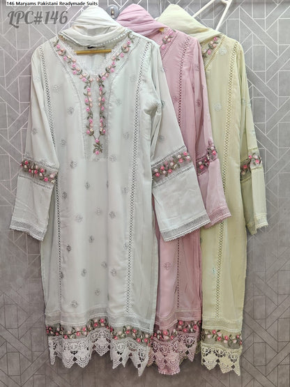 146 Maryams Georgette Pakistani Readymade Suits