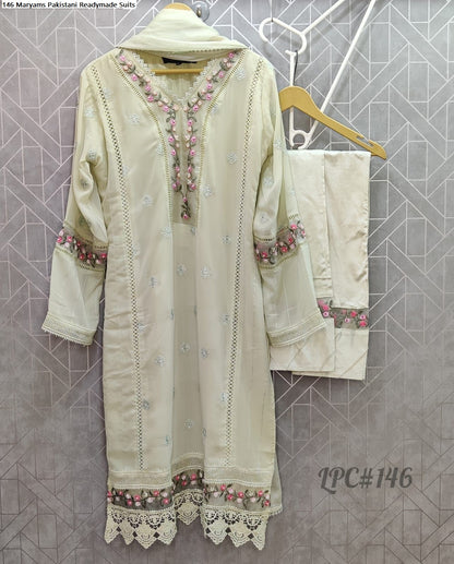 146 Maryams Georgette Pakistani Readymade Suits