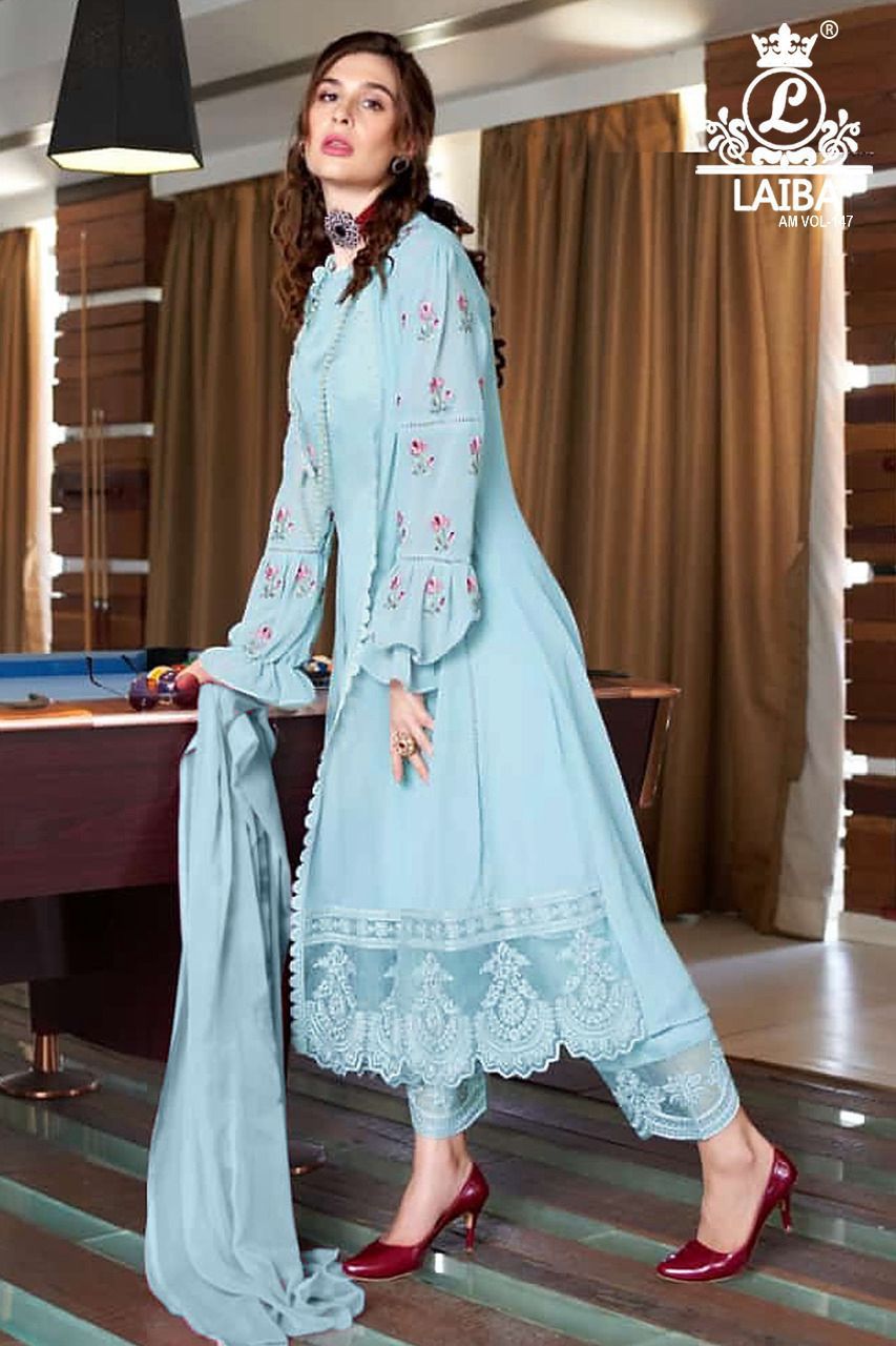 147 Laiba Georgette Pakistani Readymade Suits