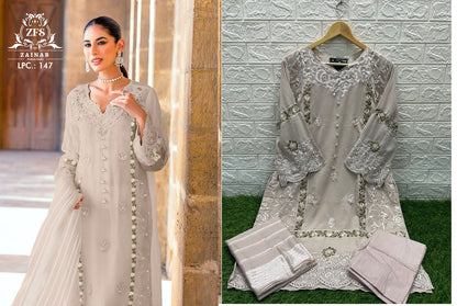 147 Zainab Fashion Studio Georgette Pakistani Readymade Suits