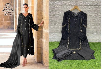 147 Zainab Fashion Studio Georgette Pakistani Readymade Suits
