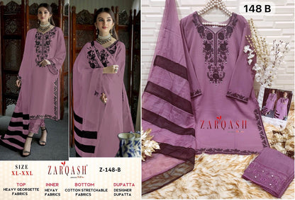 148 Zarqash Georgette Pakistani Readymade Suits