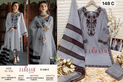 148 Zarqash Georgette Pakistani Readymade Suits