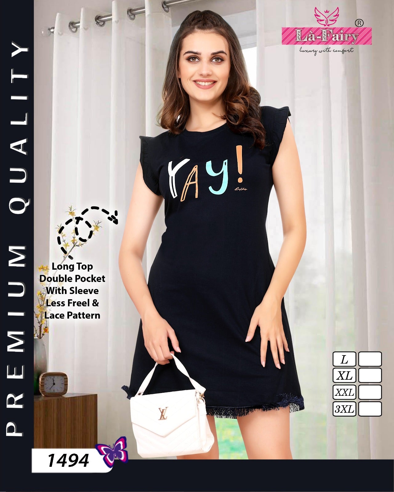 1494 La Fairy Designer Long Top