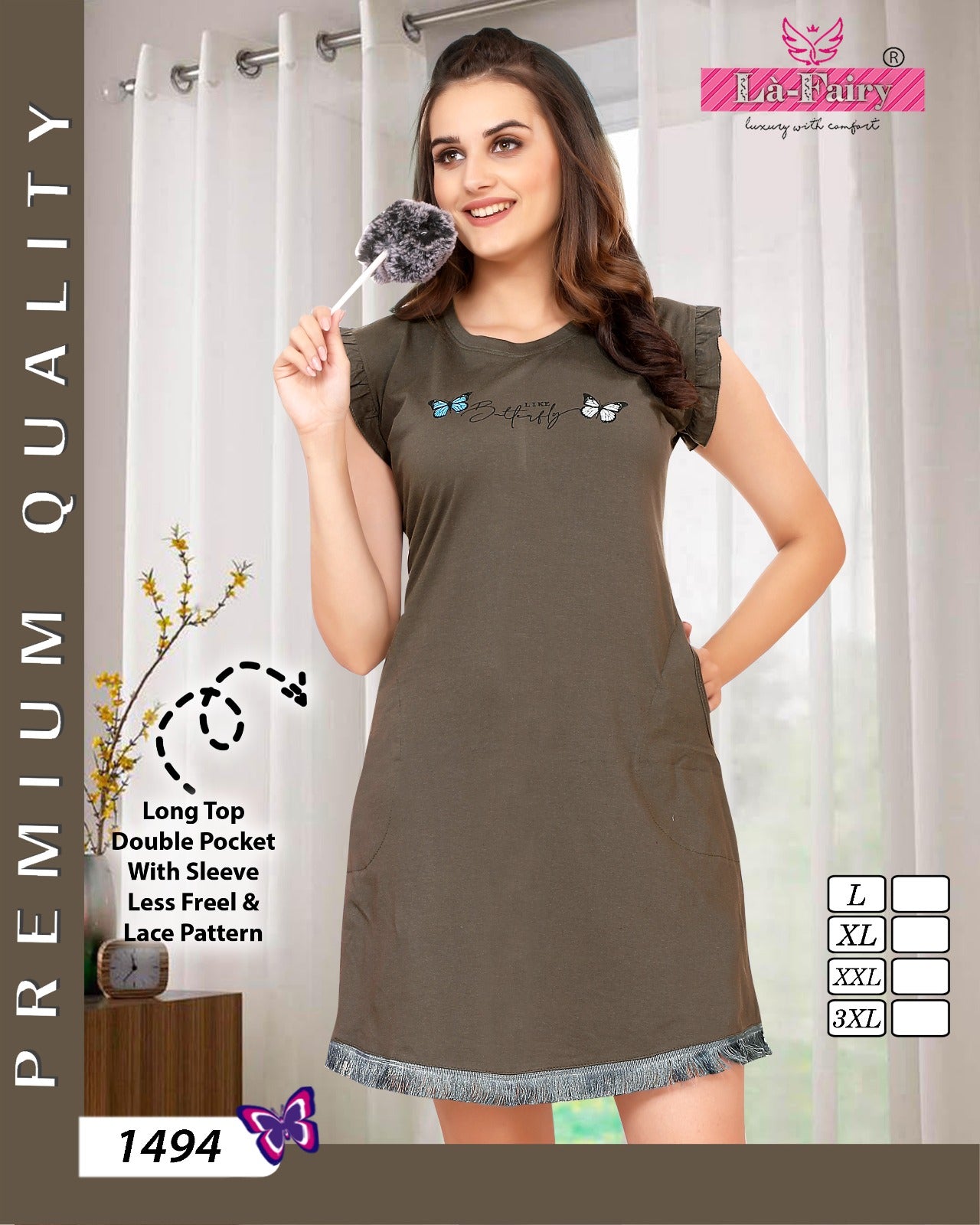 1494 La Fairy Designer Long Top