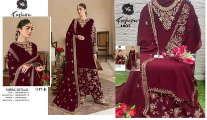 1497 Vs Fashion Georgette Pakistani Salwar Suits
