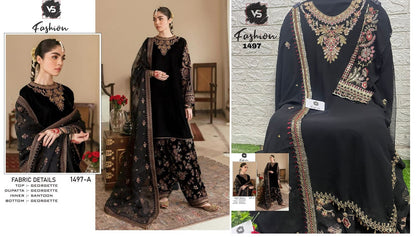 1497 Vs Fashion Georgette Pakistani Salwar Suits