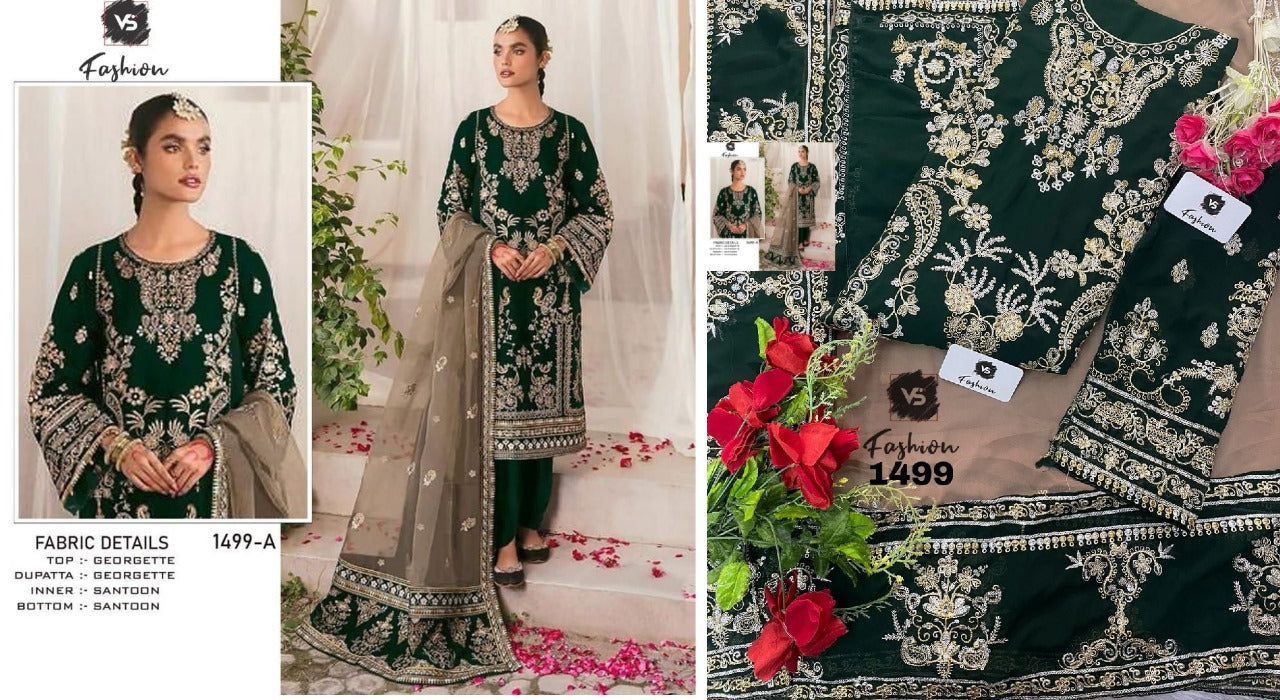 1499-Abcd Vs Fashion Georgette Pakistani Salwar Suits