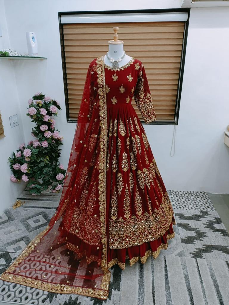 1506 Aarohi Fox Georgette Readymade Suits