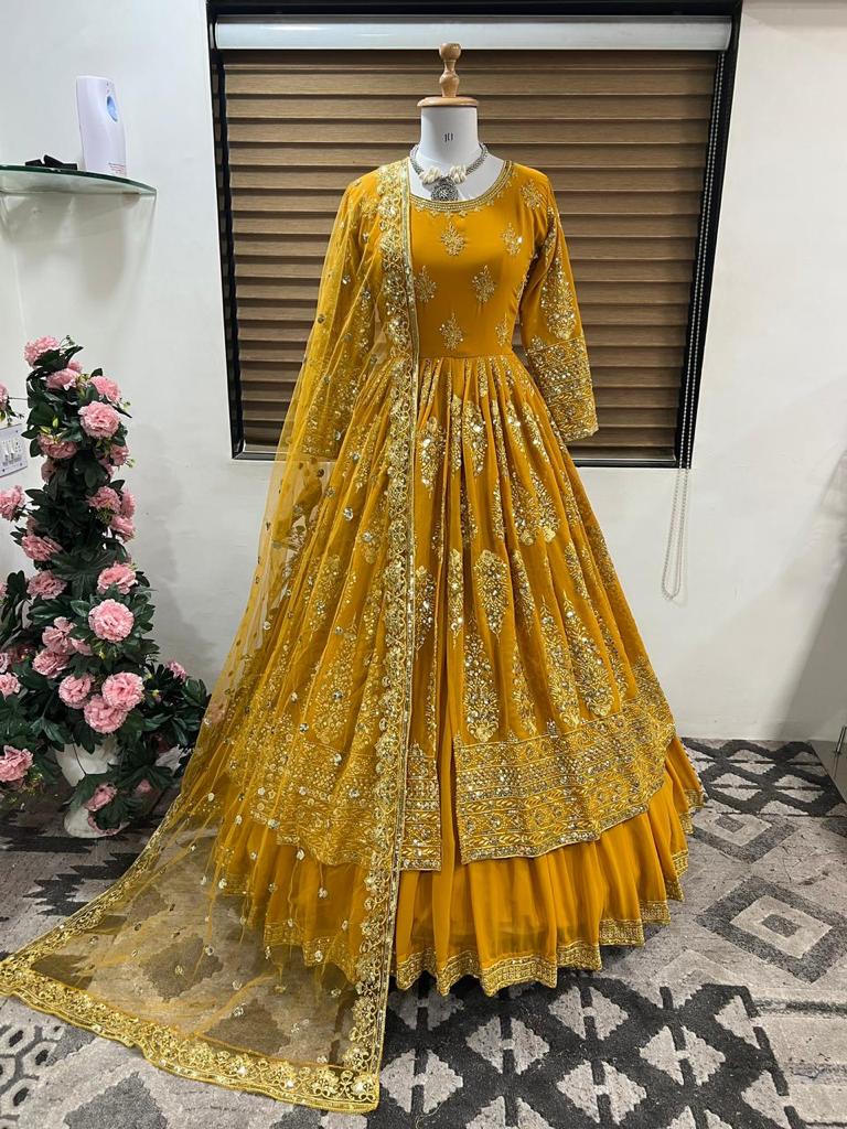 1506 Aarohi Fox Georgette Readymade Suits