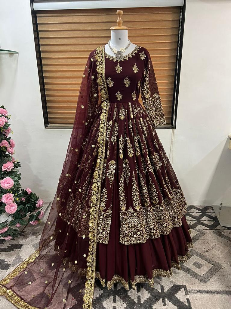 1506 Aarohi Fox Georgette Readymade Suits