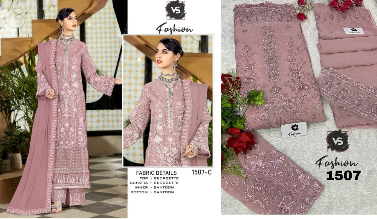 1507 Vs Fashion Georgette Pakistani Salwar Suits