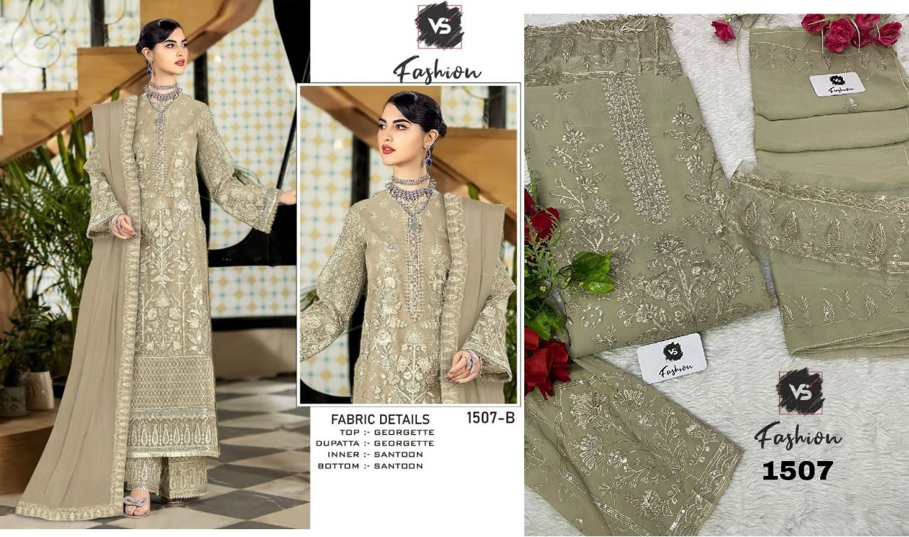 1507 Vs Fashion Georgette Pakistani Salwar Suits