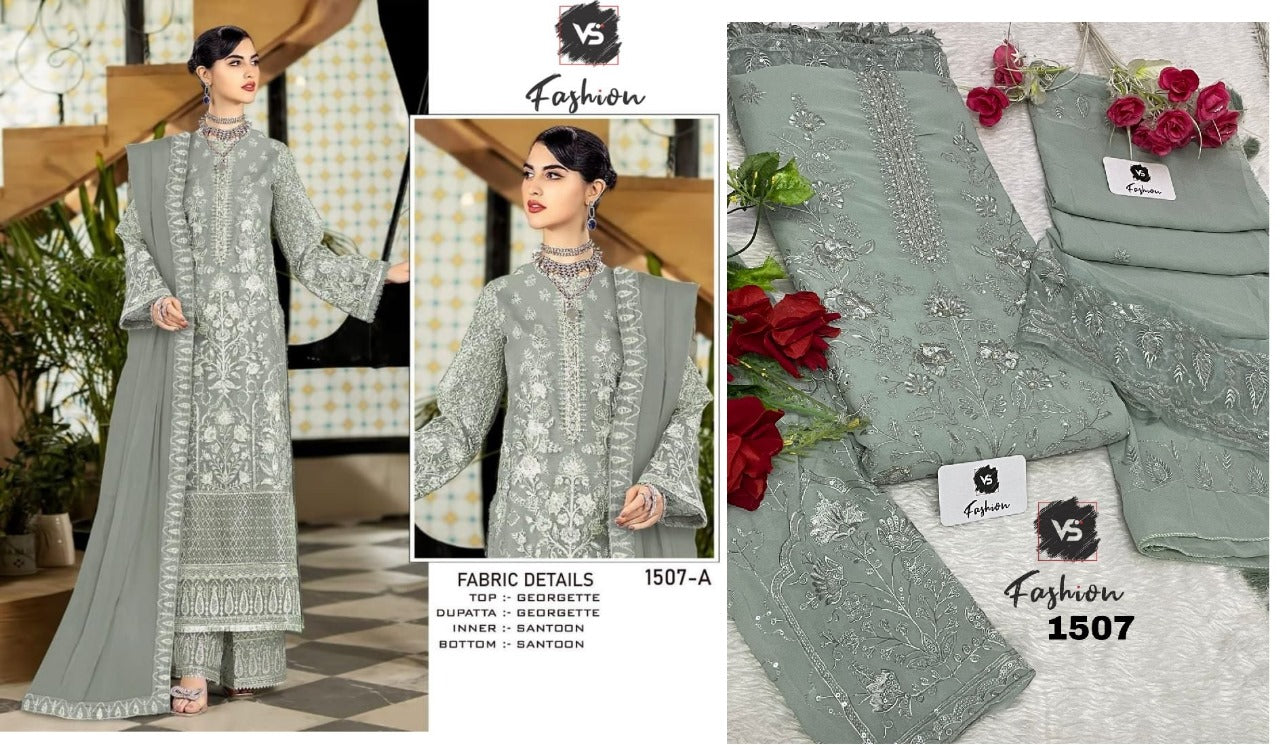 1507 Vs Fashion Georgette Pakistani Salwar Suits