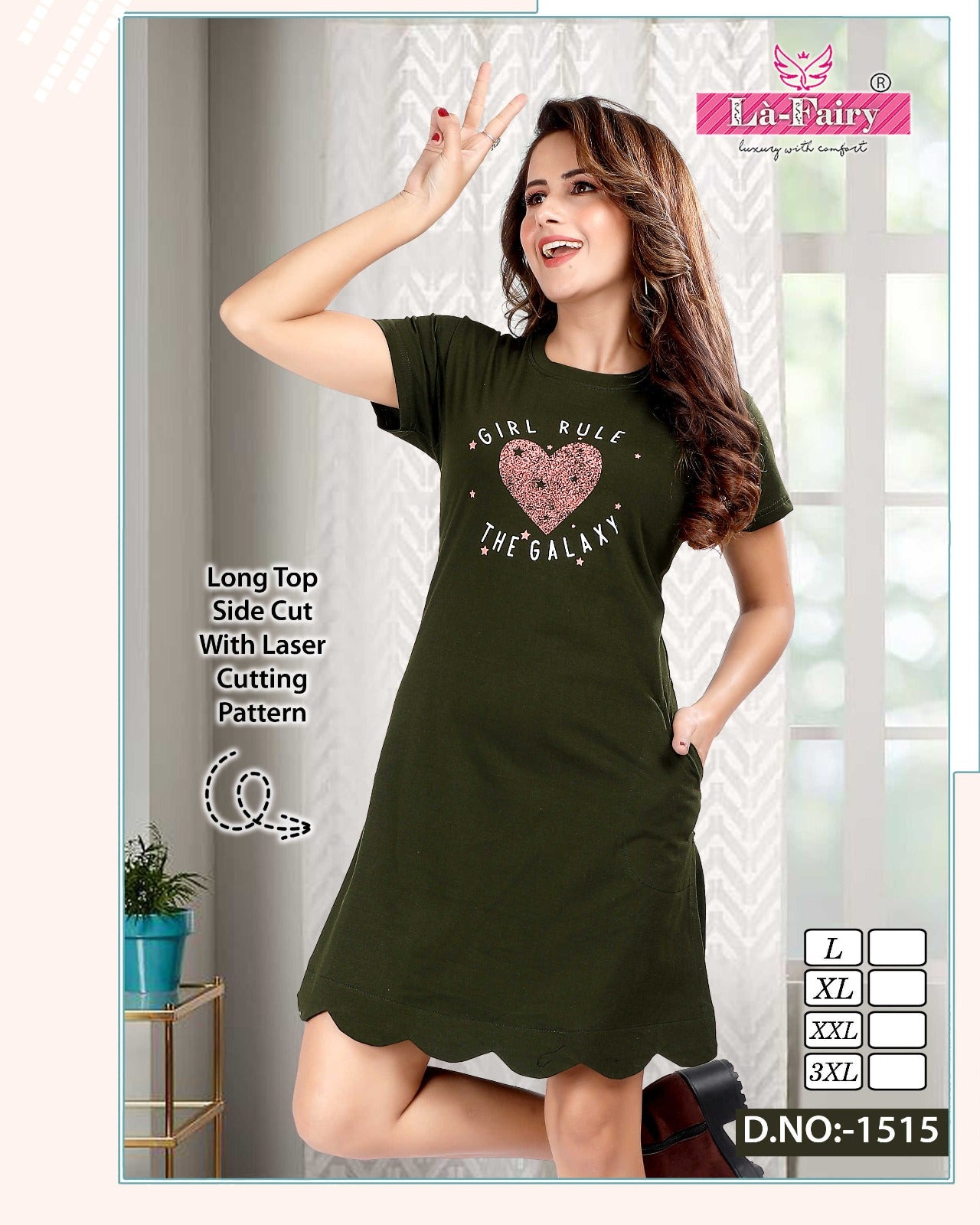 1515 La Fairy Designer Long Top