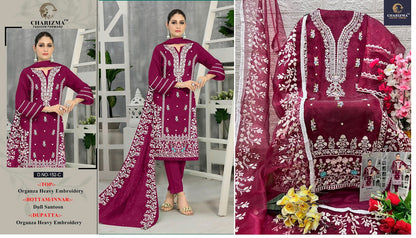 152 Charizma Designer Organza Pakistani Salwar Suits