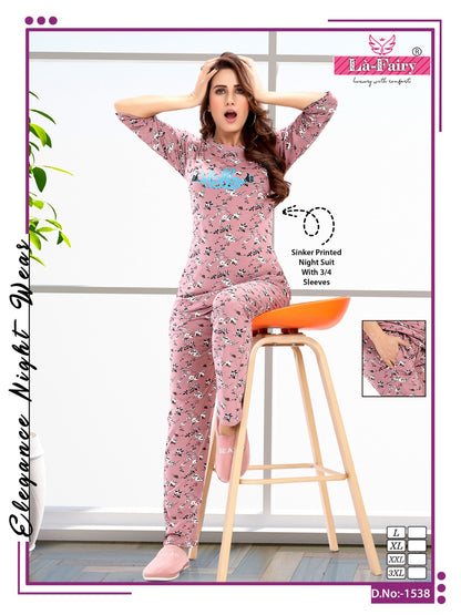 1538 La Fairy Sinker Pyjama Night Suits