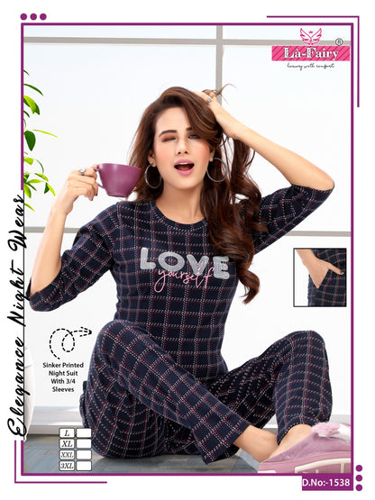 1538 La Fairy Sinker Pyjama Night Suits
