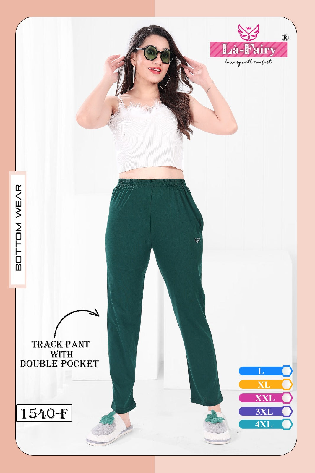 1540 La Fairy Hosiery Sinker Women Track Pants – Kavya Style Plus