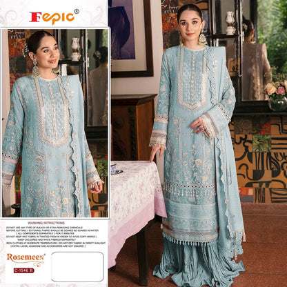 1546 Fepic Organza Pakistani Salwar Suits