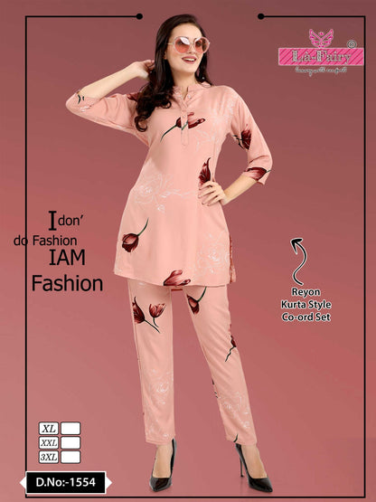 1554 La Fairy Rayon Co Ord Set