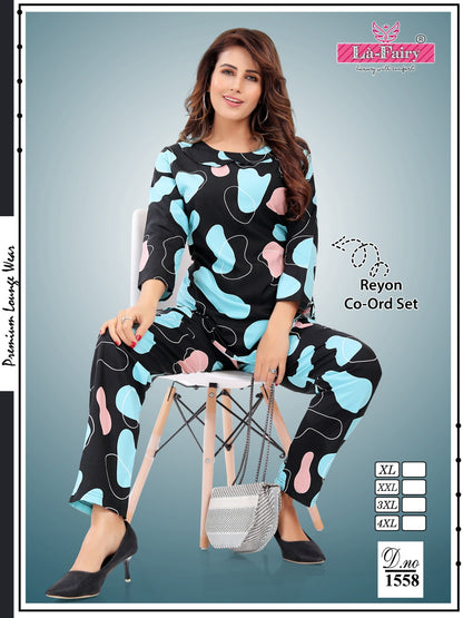 1558 La Fairy Rayon Co Ord Set