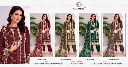 155 Charizma Designer Georgette Pakistani Salwar Suits