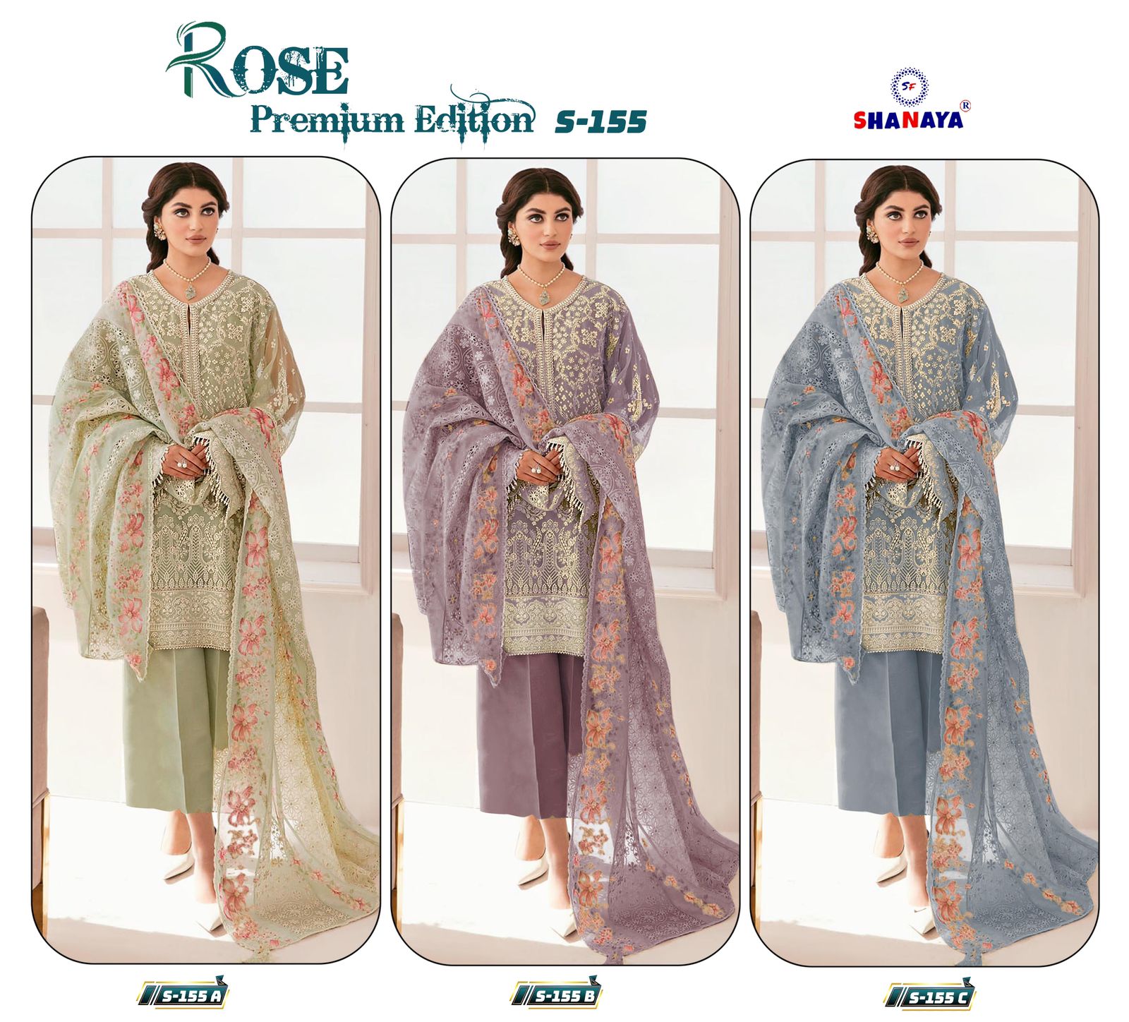 155 Shanaya Fashion Fox Georgette Pakistani Salwar Suits