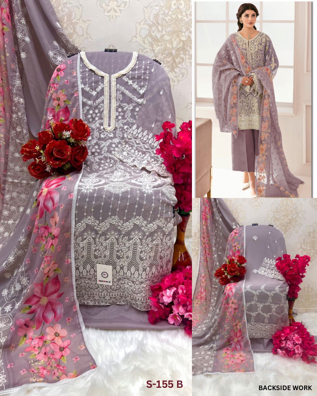 155 Shanaya Fashion Fox Georgette Pakistani Salwar Suits