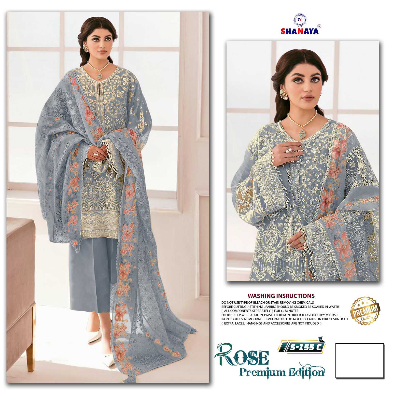 155 Shanaya Fashion Fox Georgette Pakistani Salwar Suits