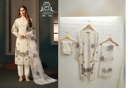 155 Zainab Fashion Studio Georgette Pakistani Readymade Suits