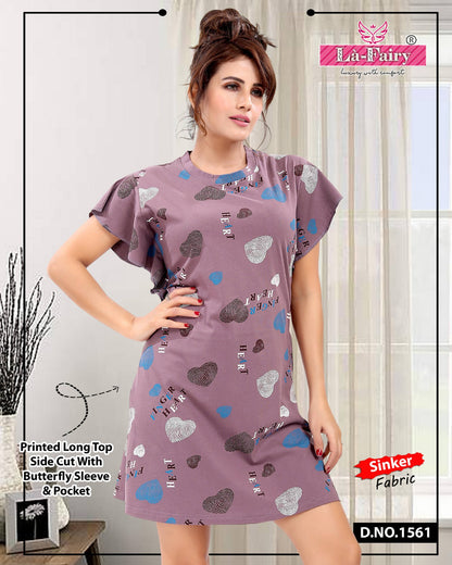 1561 La Fairy Sinker Designer Long Top