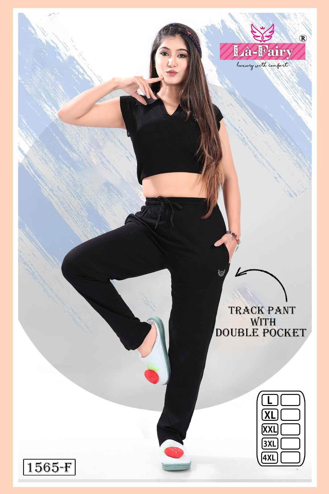 1565 La Fairy Sinker Women Track Pants