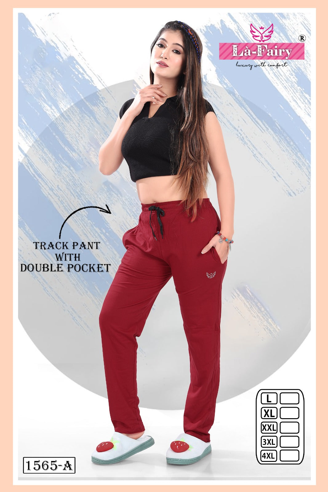 1565 La Fairy Sinker Women Track Pants