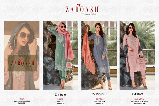 156 Zarqash Fox Georgette Pakistani Readymade Suits