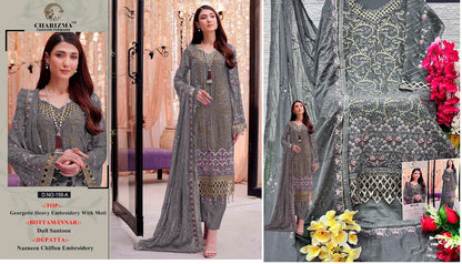 159 Charizma Designer Fox Georgette Pakistani Salwar Suits