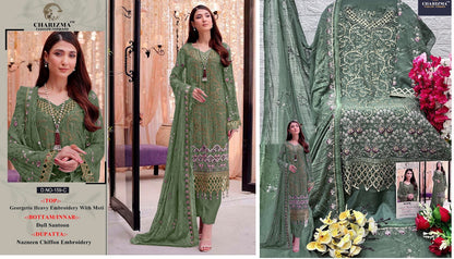 159 Charizma Designer Fox Georgette Pakistani Salwar Suits