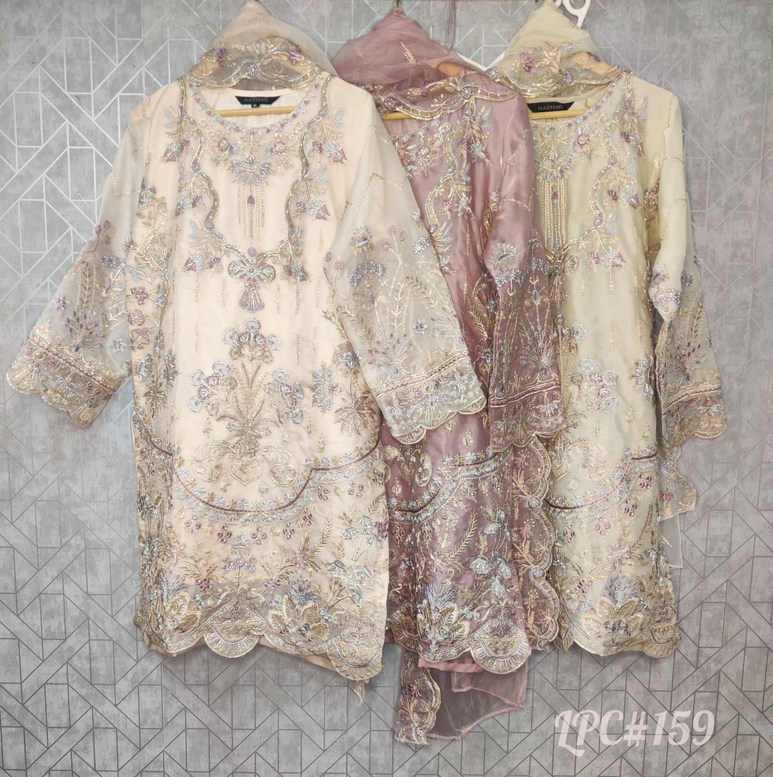159 Maryams Organza Pakistani Readymade Suits