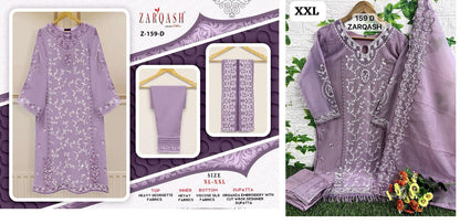 159 Zarqash Fox Georgette Pakistani Readymade Suits