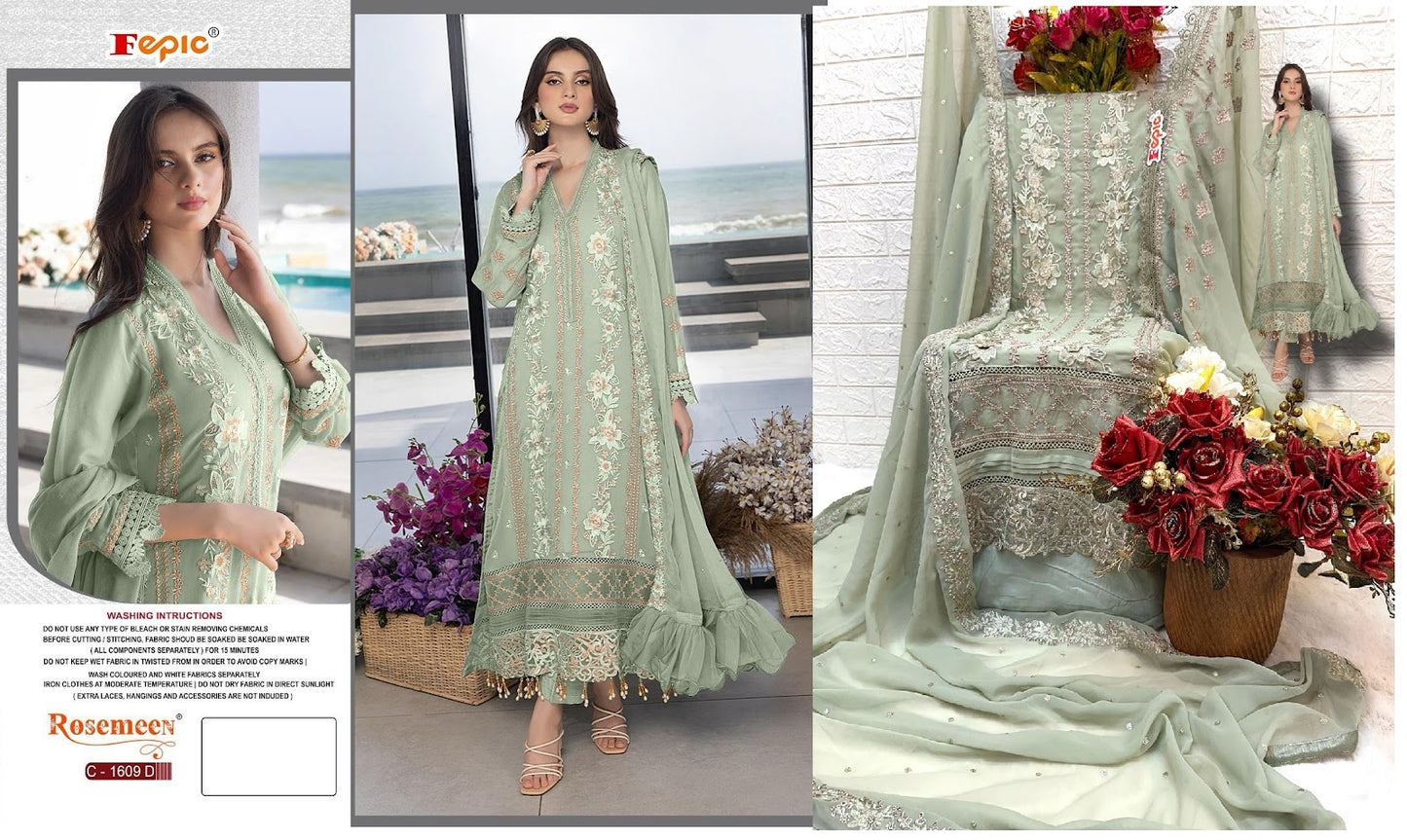 1609-New Fepic Georgette Pakistani Salwar Suits