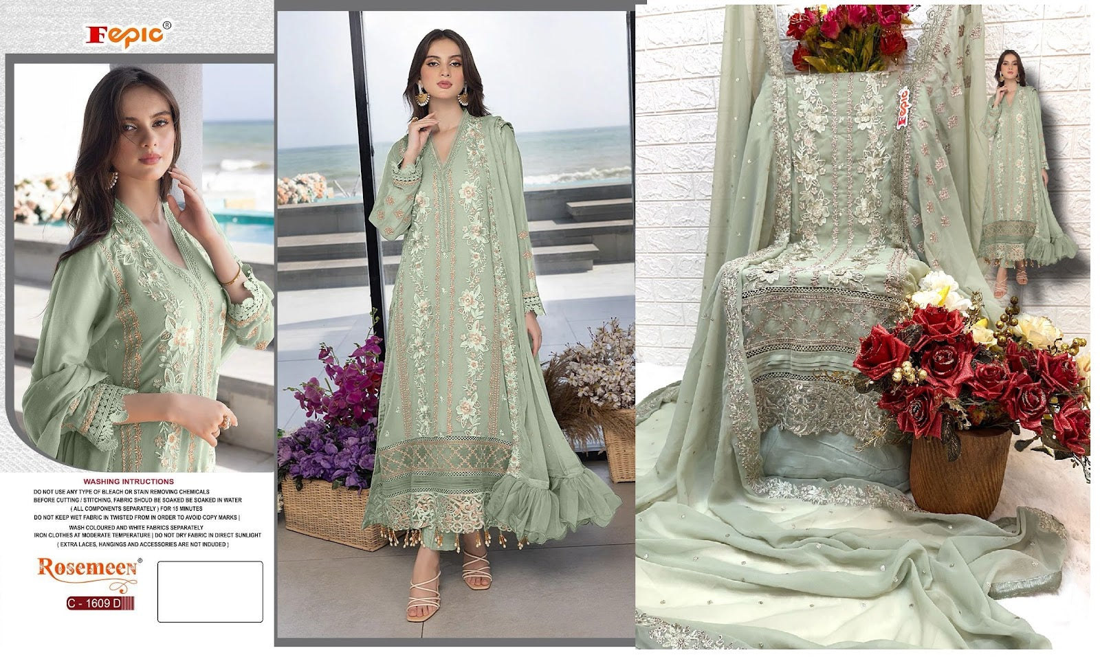 1609-New Fepic Georgette Pakistani Salwar Suits