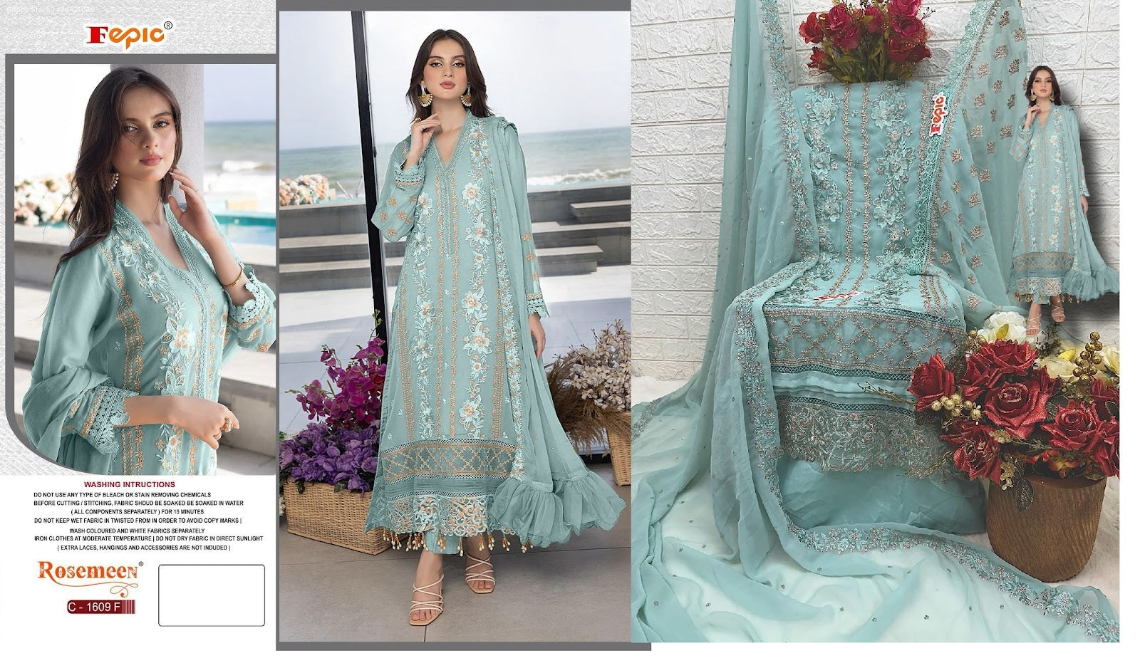 1609-New Fepic Georgette Pakistani Salwar Suits