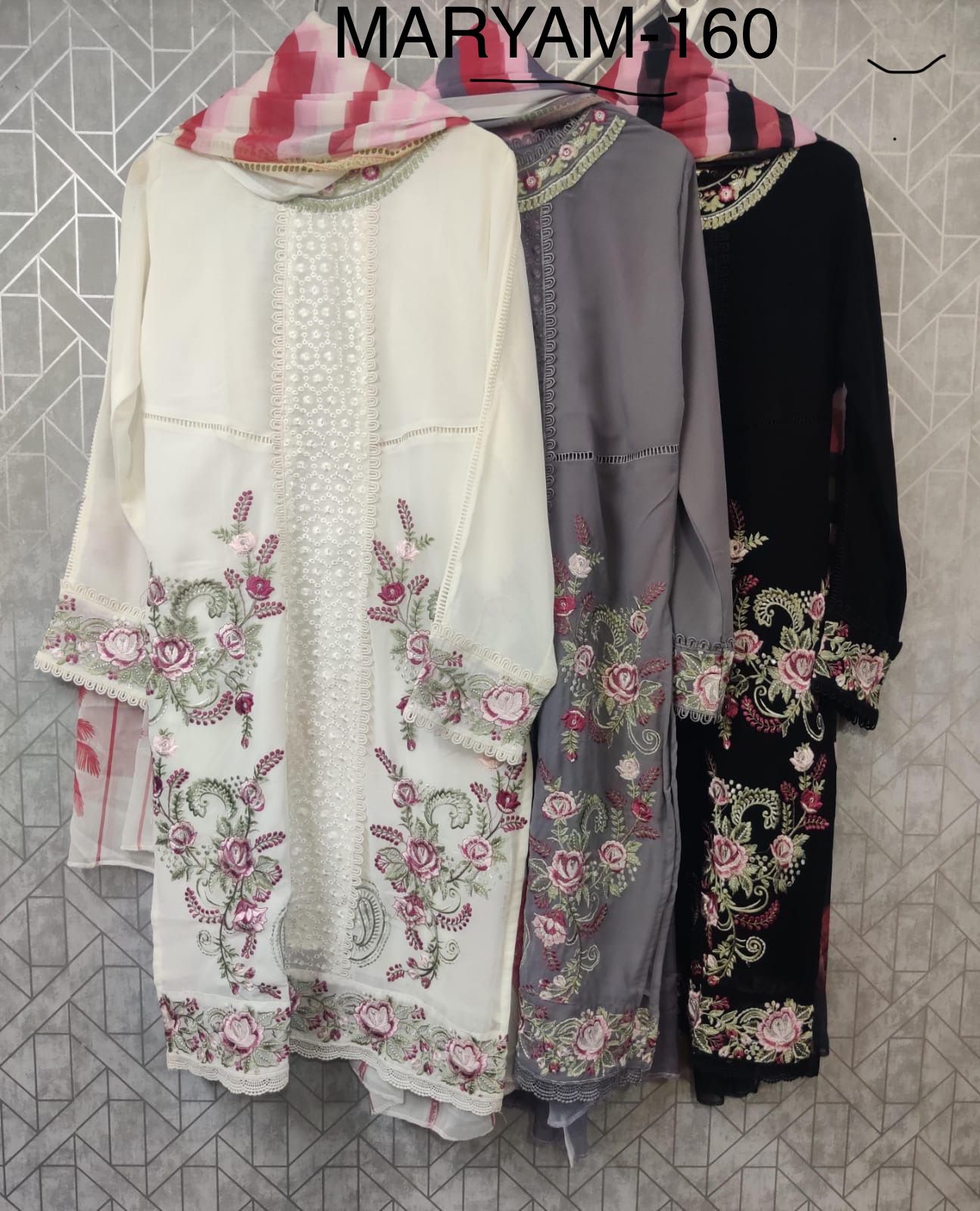 160 Maryams Georgette Pakistani Readymade Suits