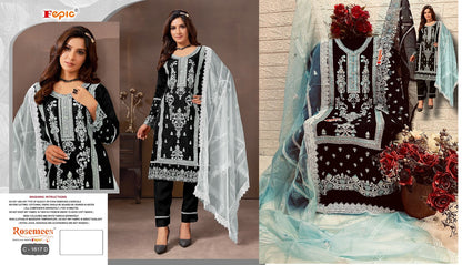 1617-New Fepic Organza Pakistani Salwar Suits