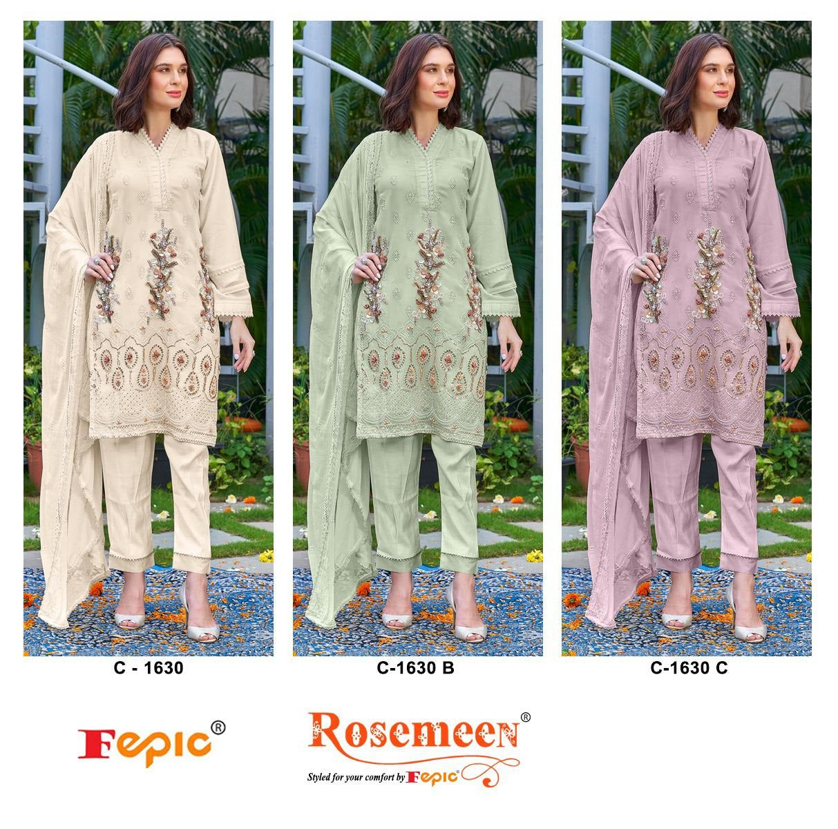1630 Fepic Georgette Pakistani Salwar Suits