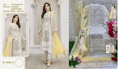 1636 Shree Fabs Georgette Pakistani Salwar Suits